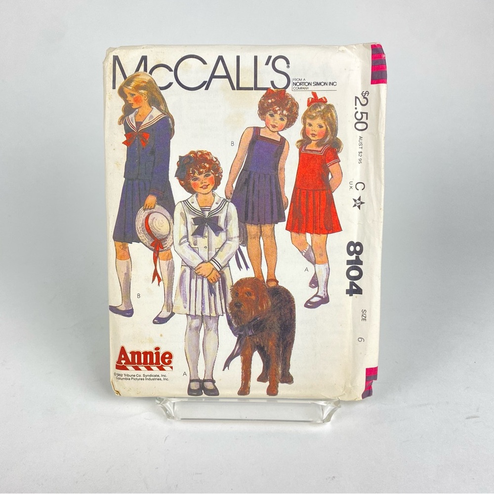 McCall's Pattern ‘82 8104 Annie Dresses